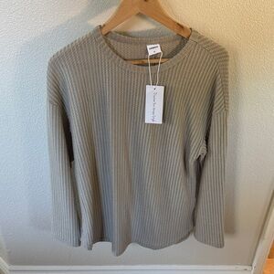 Universal Thread Taupe Ribbed Sweatshirt